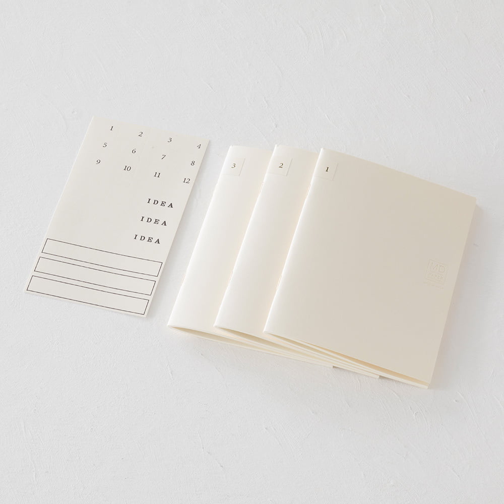 Midori - MD Notebook Light A6 Lined (3 stuks)-Notitieboek-DutchMills