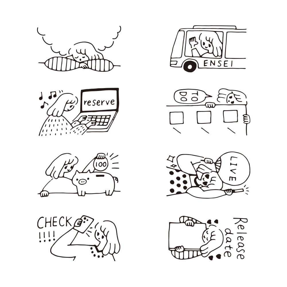 Midori - Paintable Rotating Stamp - Dial Supporting My Fave-Stempel-DutchMills
