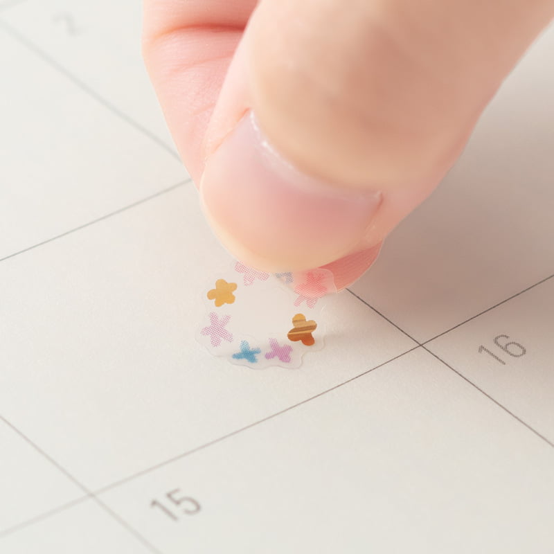 Midori - Sticker Date Twinkling Pastel-Sticker-DutchMills