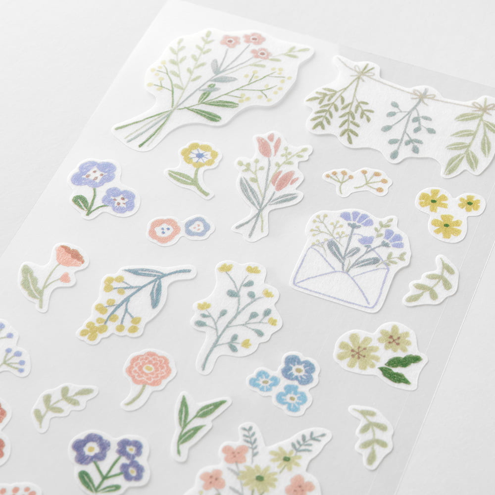 Midori - Sticker Two Sheets Flower-Sticker-DutchMills