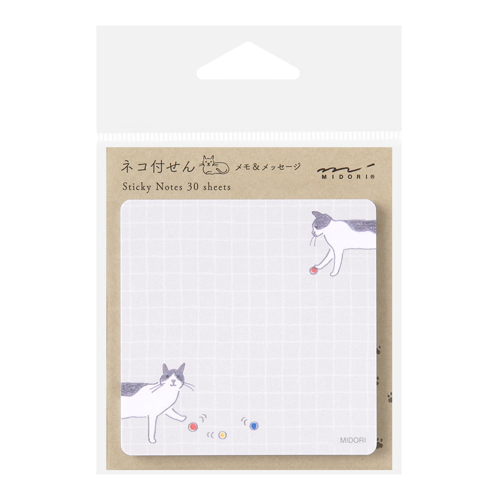 Midori - Sticky Notes - Ball and Cat-Sticky Notes-DutchMills