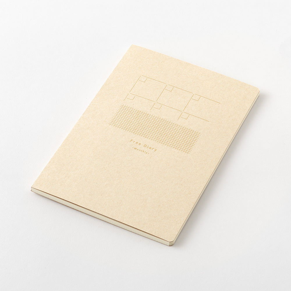Midori - Yuru Log Notebook B6 Free Diary Monthly-Dagboek-DutchMills