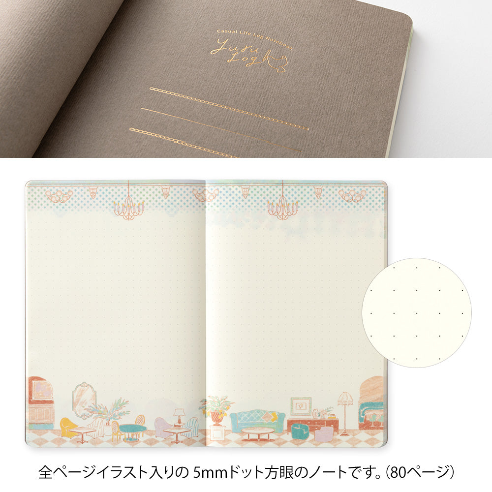Midori - Yuru Log Notebook B6 Travel & Hotel-Midori-DutchMills