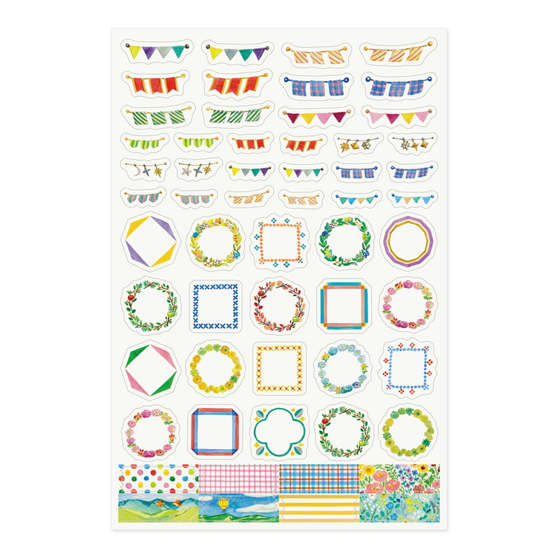 Midori - Yuru Log Sticker One Sheet Decoration-Sticker-DutchMills