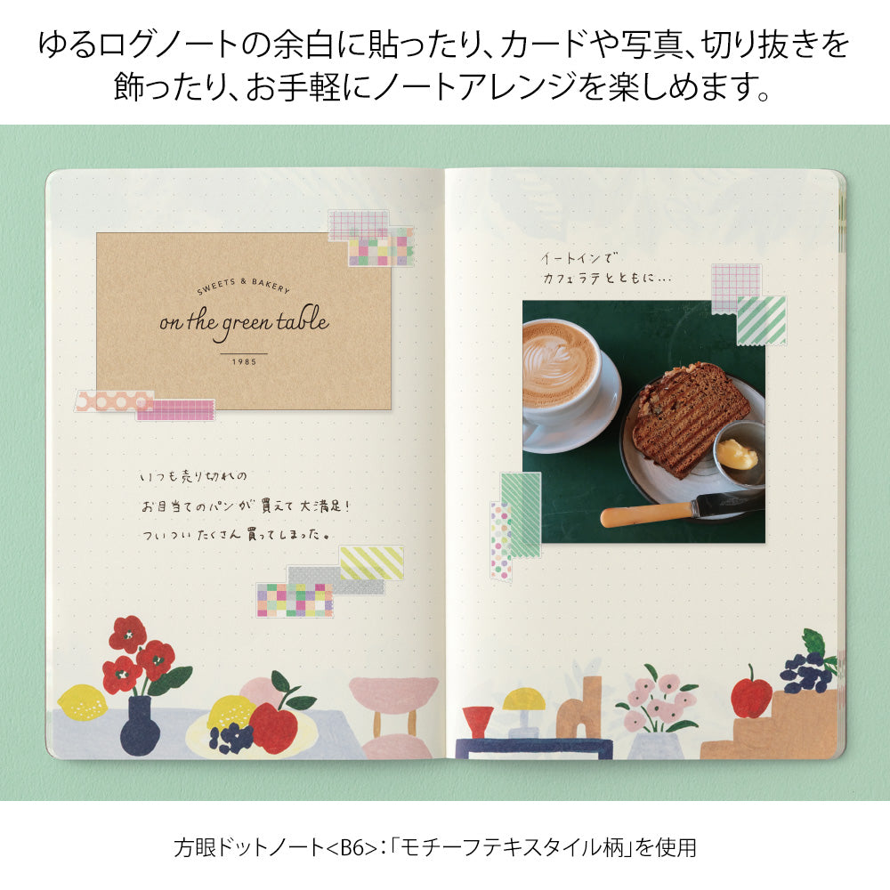 Midori - Yuru Log Sticker Two Sheets Collage Tape-Sticker-DutchMills