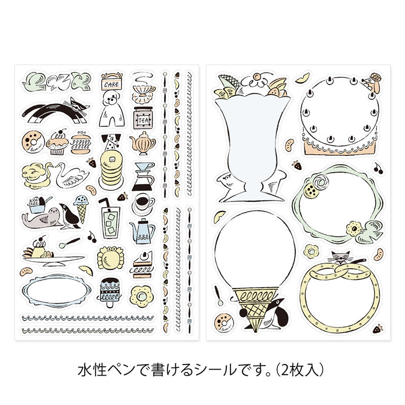 Midori - Yuru Log Vol. 3 Decoration Sticker Sweets & Animals-Sticker-DutchMills