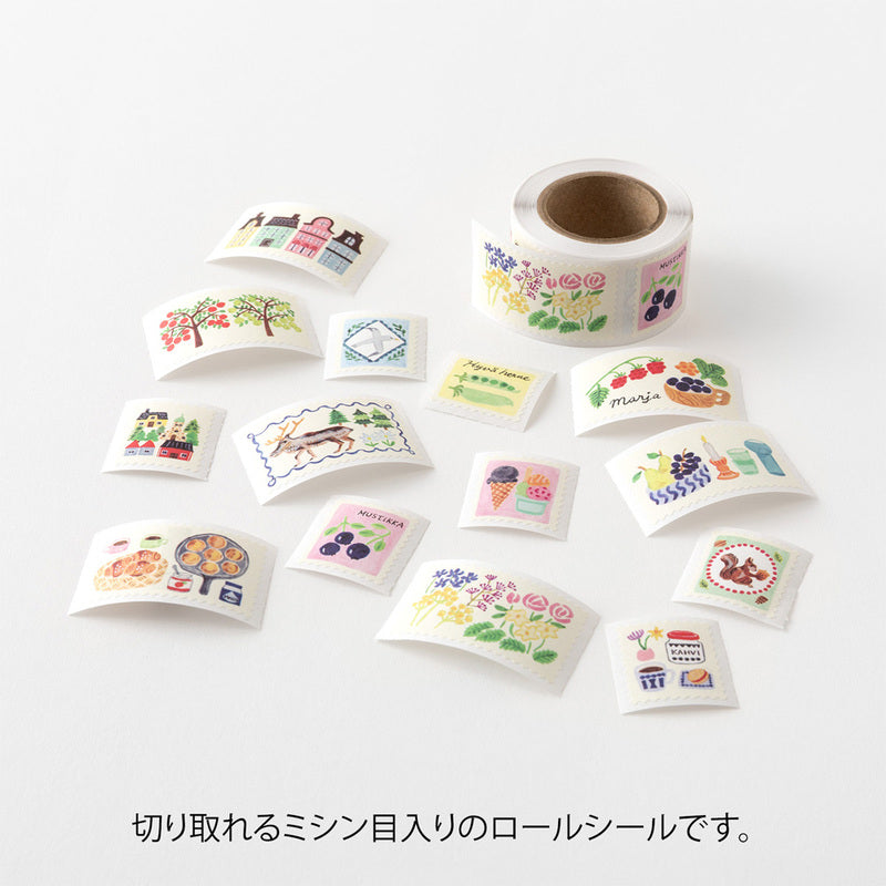 Midori - Yuru Log Vol. 3 Roll Sticker Stamps-Maskingtape-DutchMills