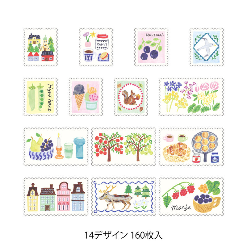 Midori - Yuru Log Vol. 3 Roll Sticker Stamps-Maskingtape-DutchMills