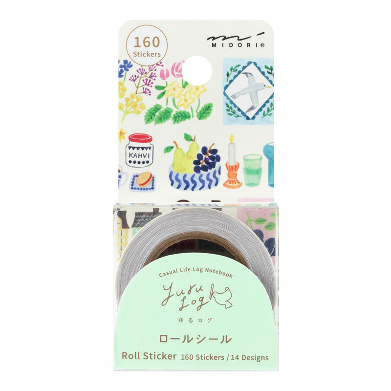 Midori - Yuru Log Vol. 3 Roll Sticker Stamps-Maskingtape-DutchMills