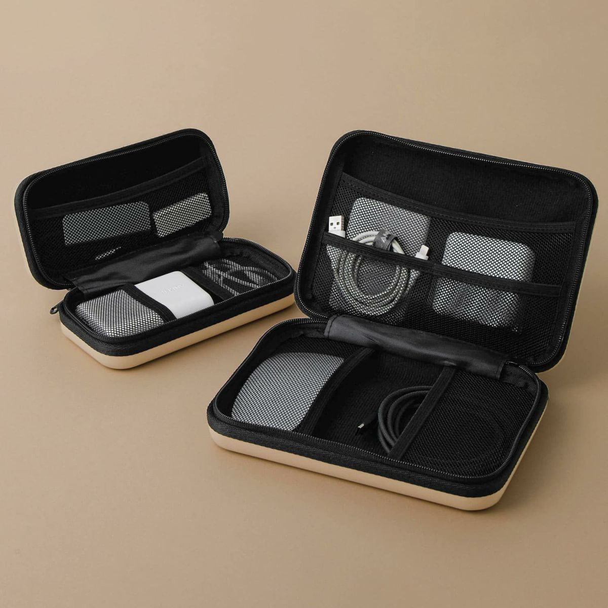 Nähe - Hard Shell Case Small - Beige-Etui-DutchMills