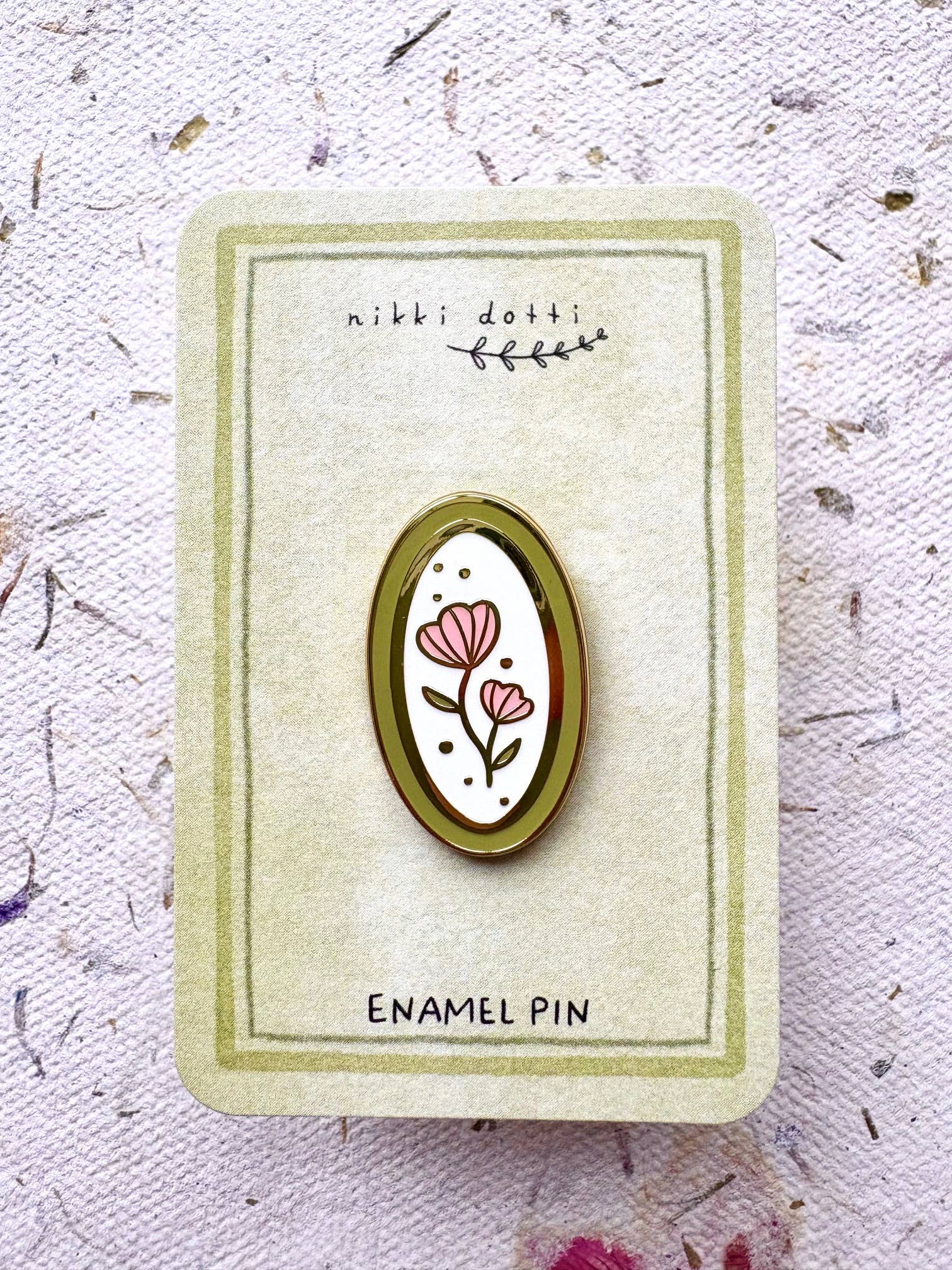 Emaille speld Bloemen-DutchMills