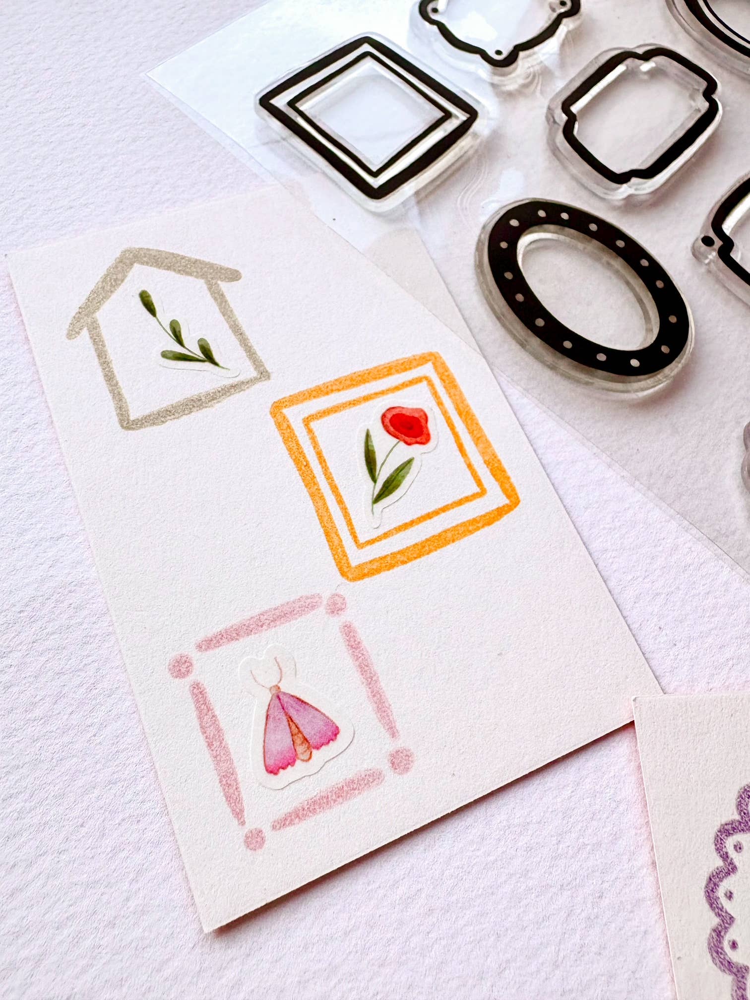 Stamp set - Cute frames-DutchMills