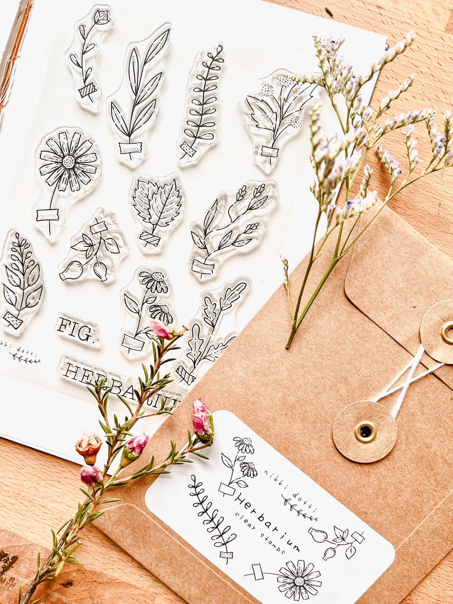 Nikki Dotti - Stamp set - Herbarium-Stempel-DutchMills