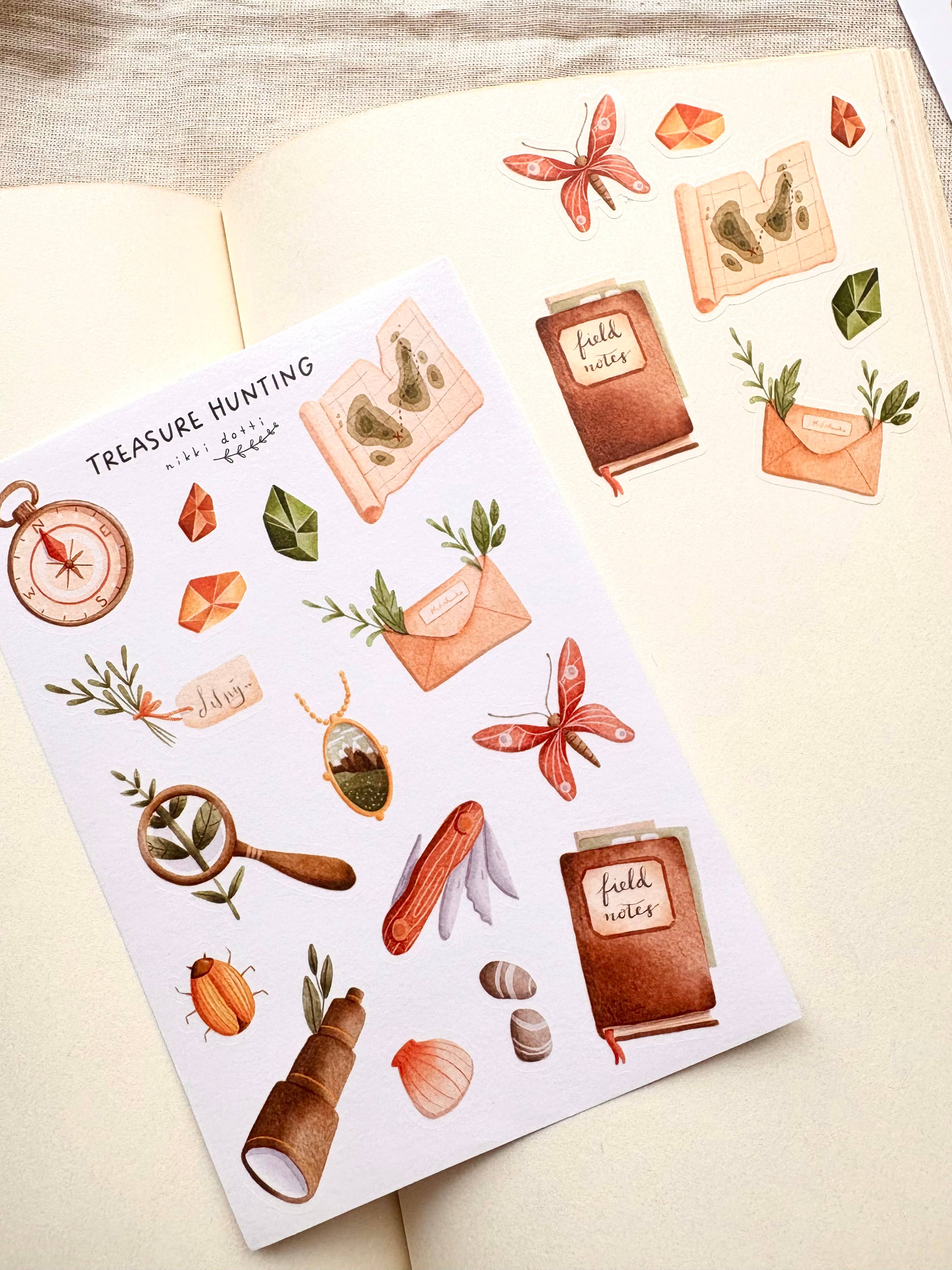 Sticker sheet - Treasure hunting-DutchMills