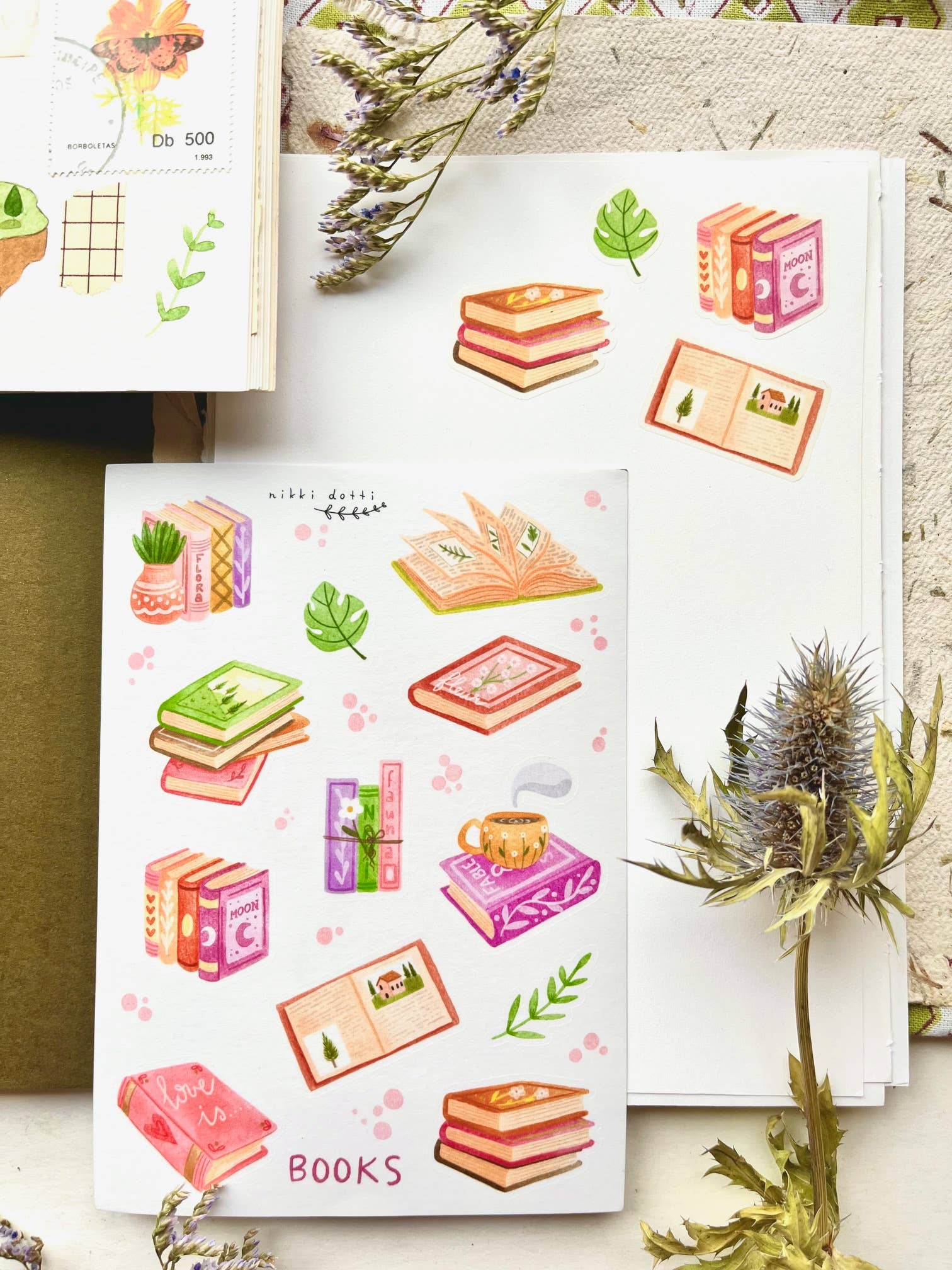 Sticker sheet - Books-DutchMills