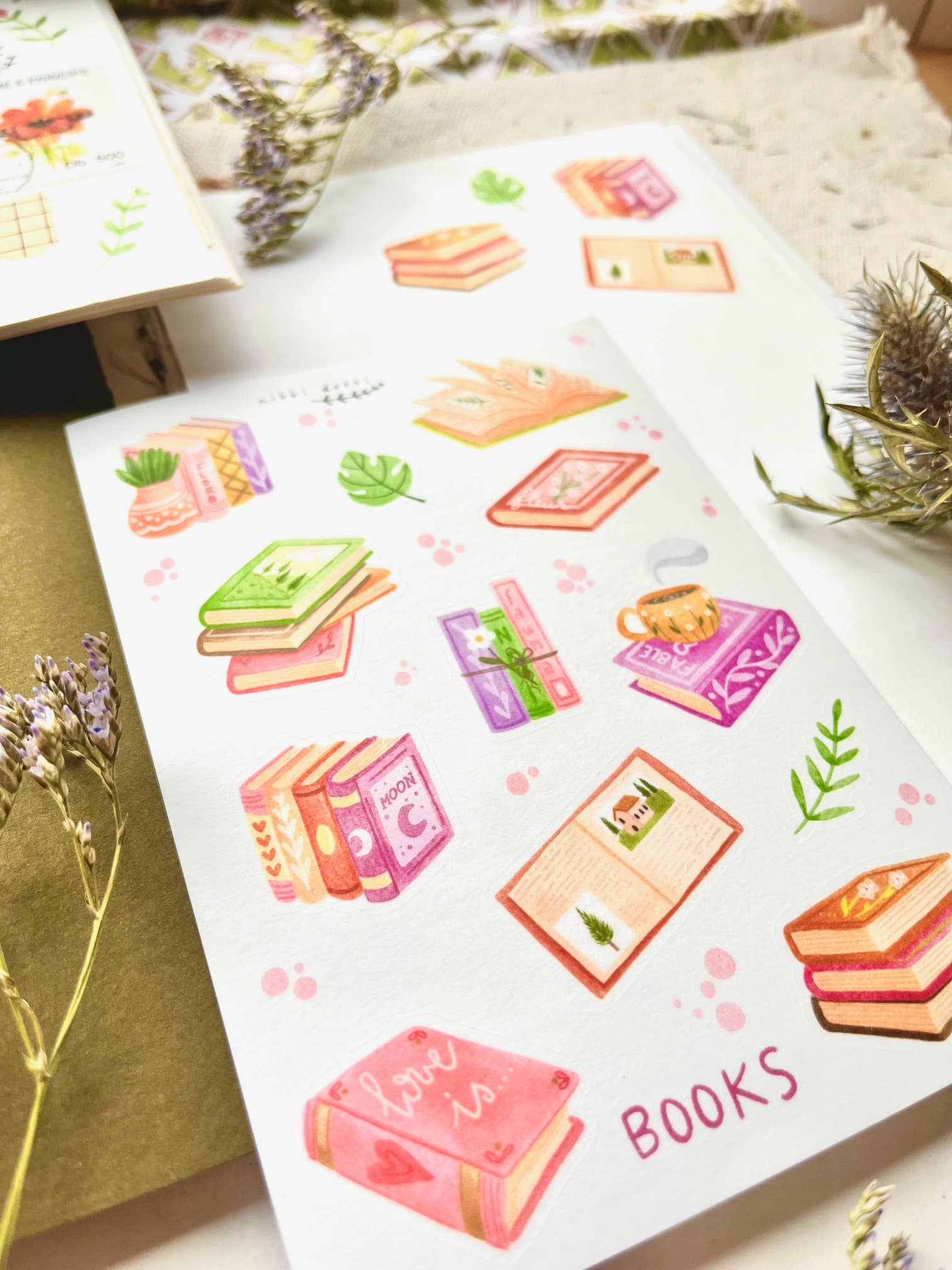Sticker sheet - Books-DutchMills