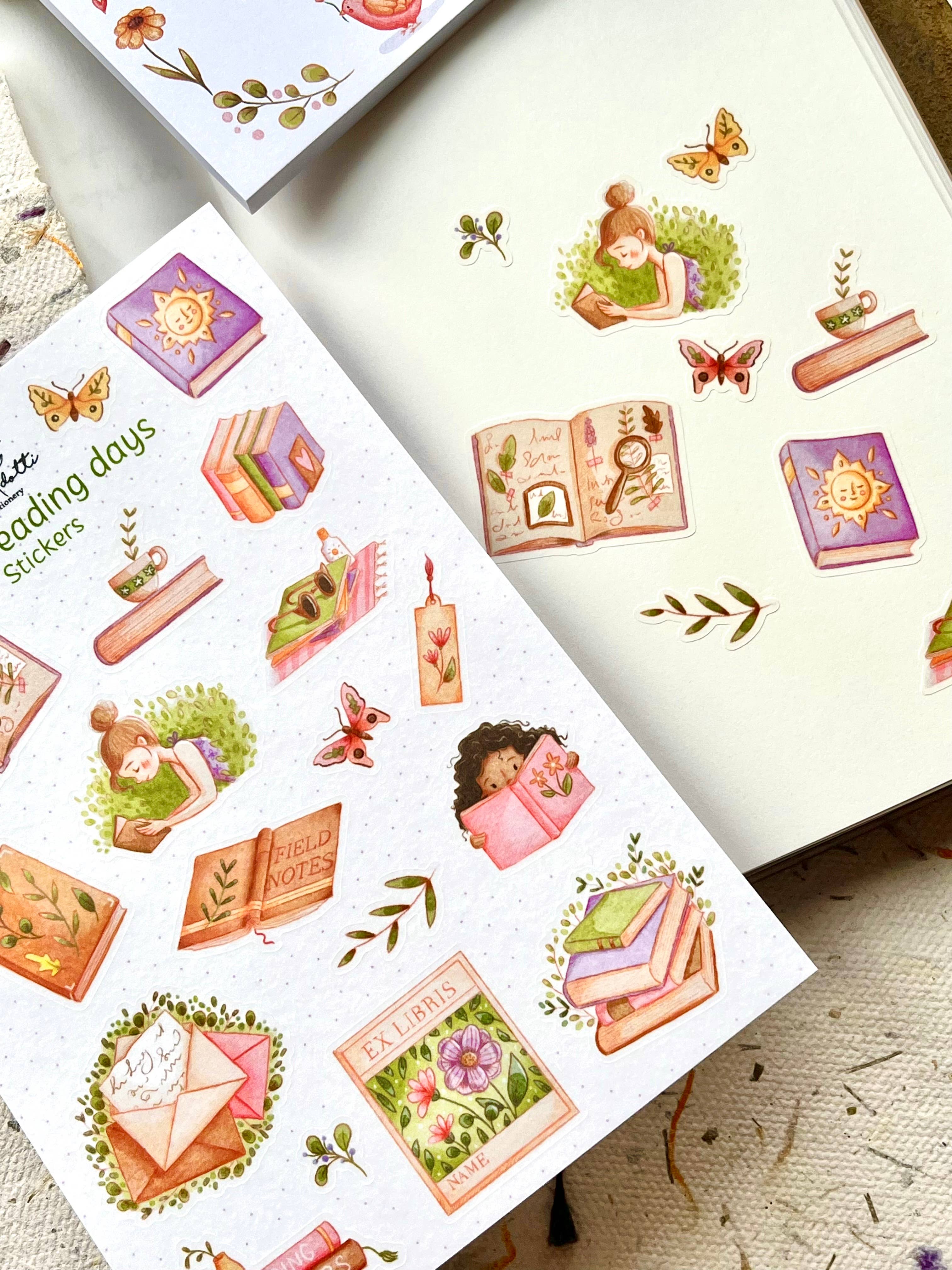 Sticker sheet - Sunny reading days-DutchMills