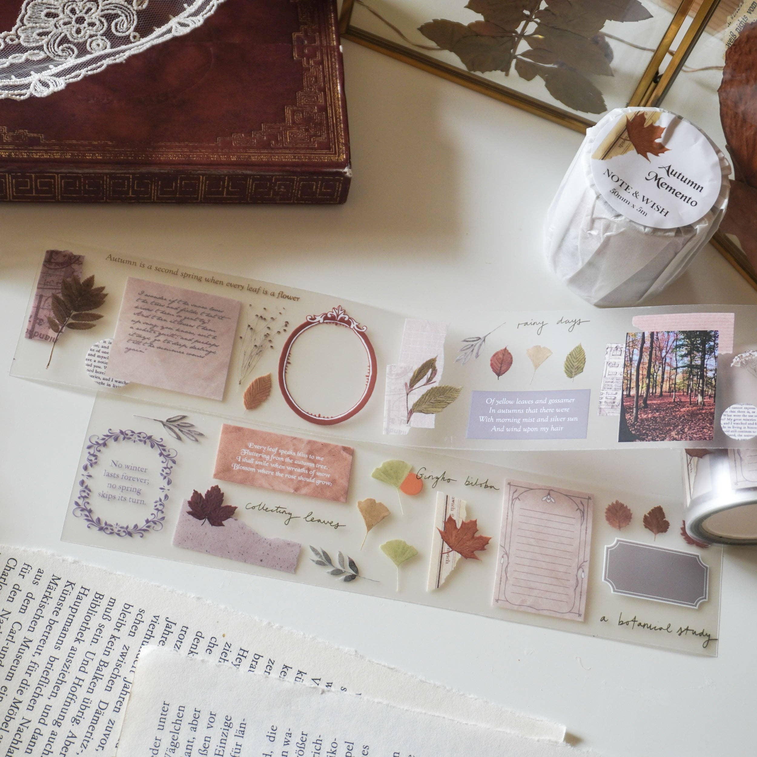 Autumn Memento PET Tape-DutchMills