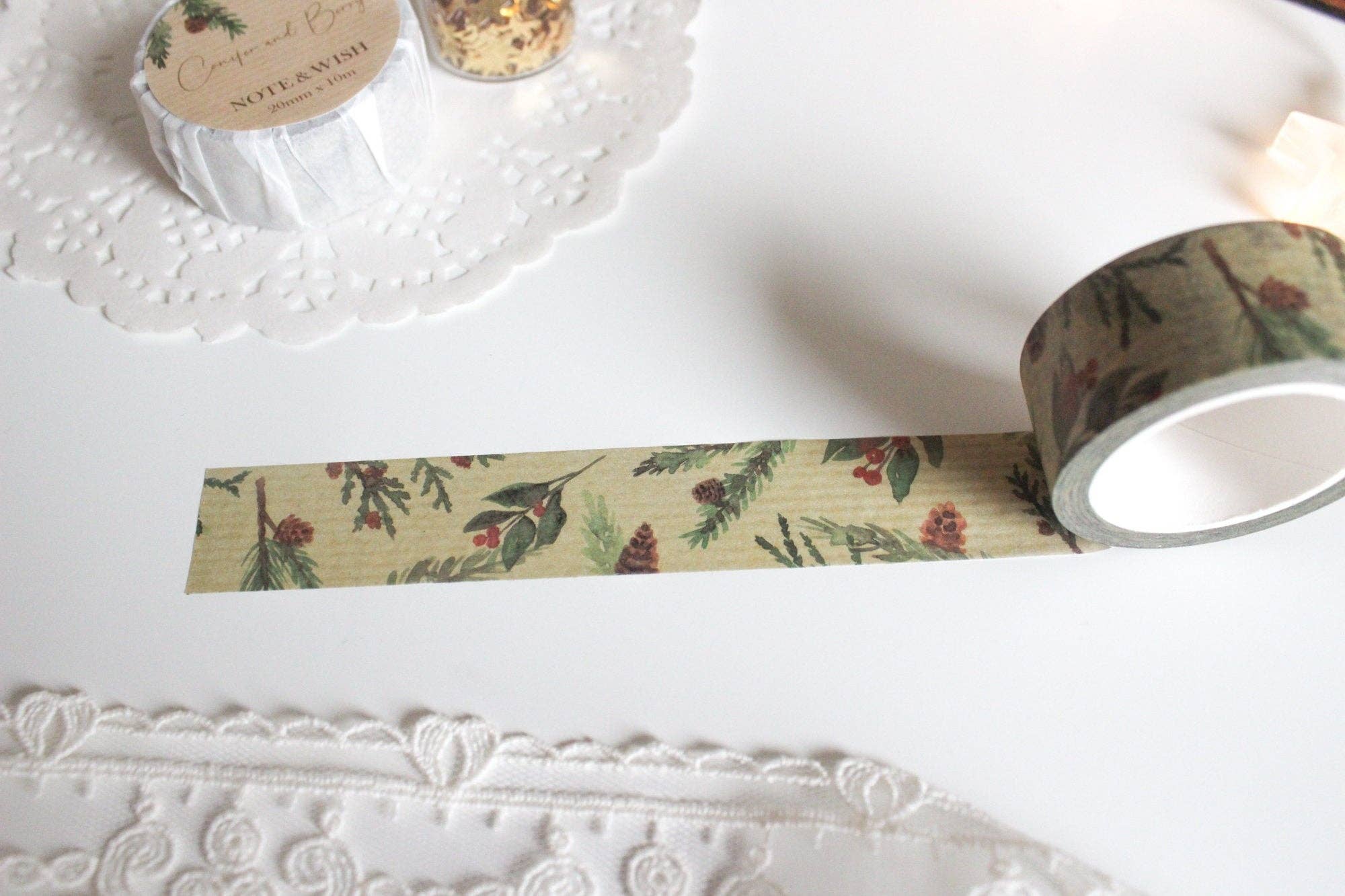 Conifer Berry Washi Tape: Conifer & Berry-DutchMills