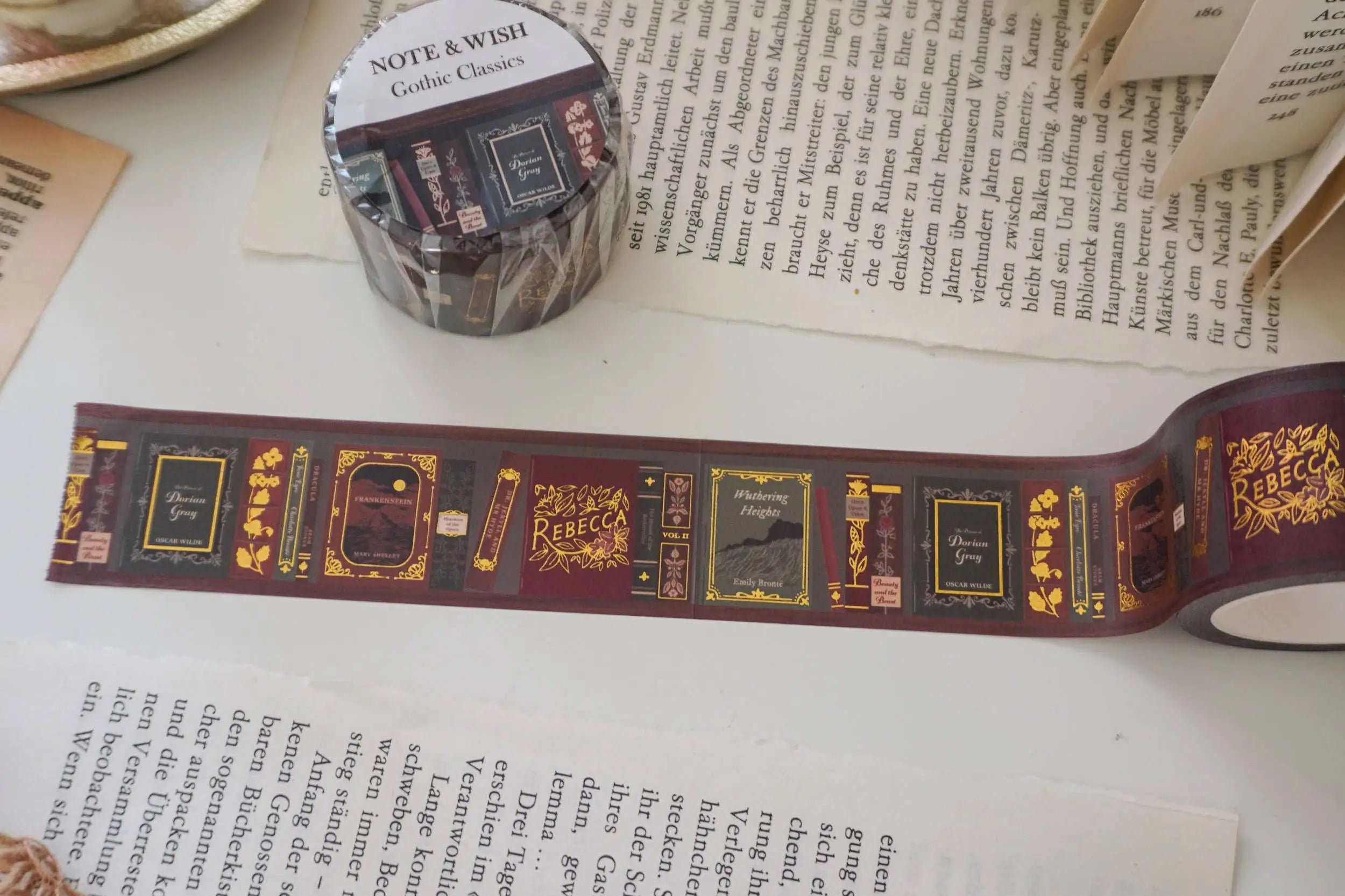 Note & Wish - Gothic Classics Washi Tape-Maskingtape-DutchMills