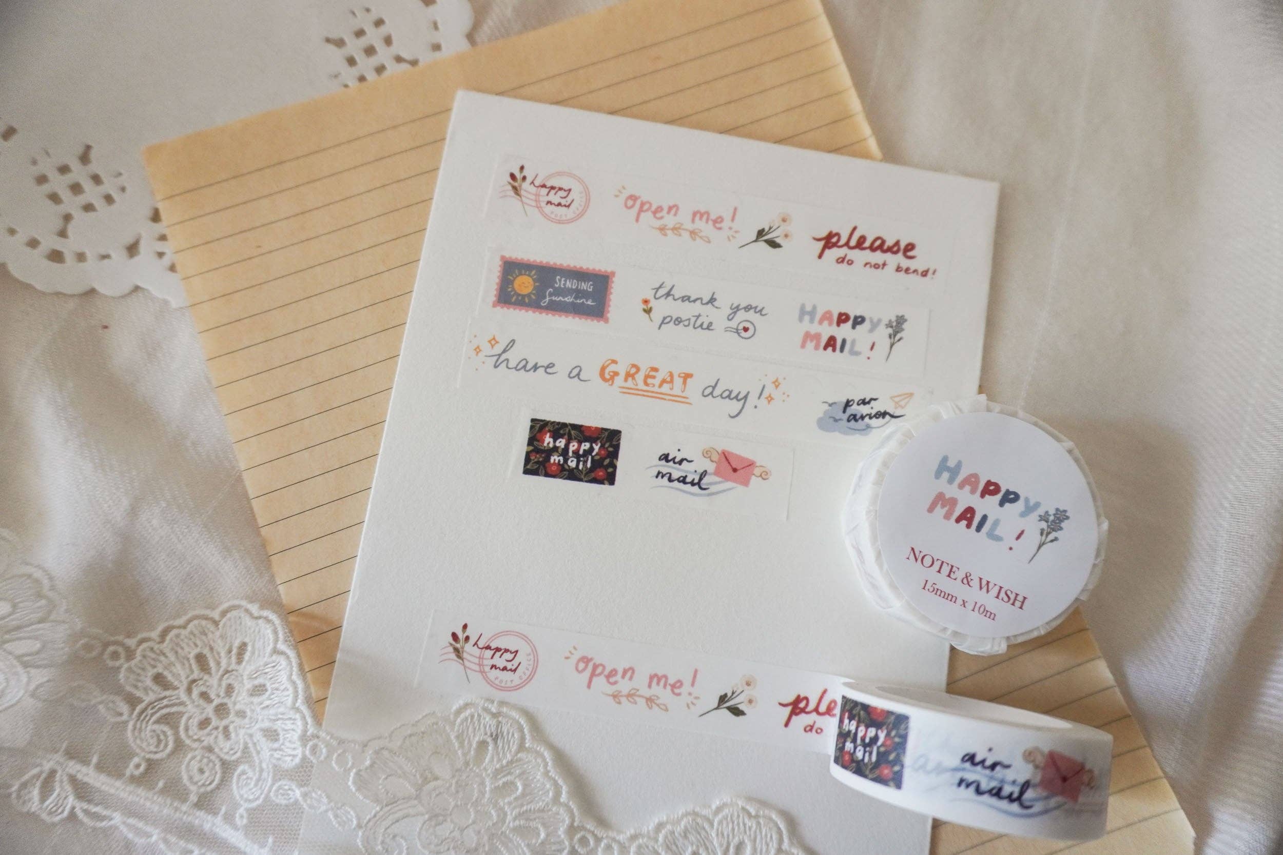 Happy Mail Washi Tape-DutchMills