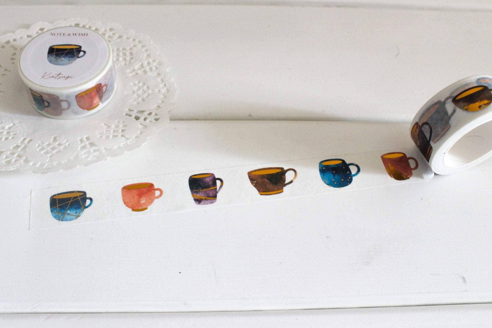 Kintsugi Washi Tape, Tea Washi Tape-DutchMills