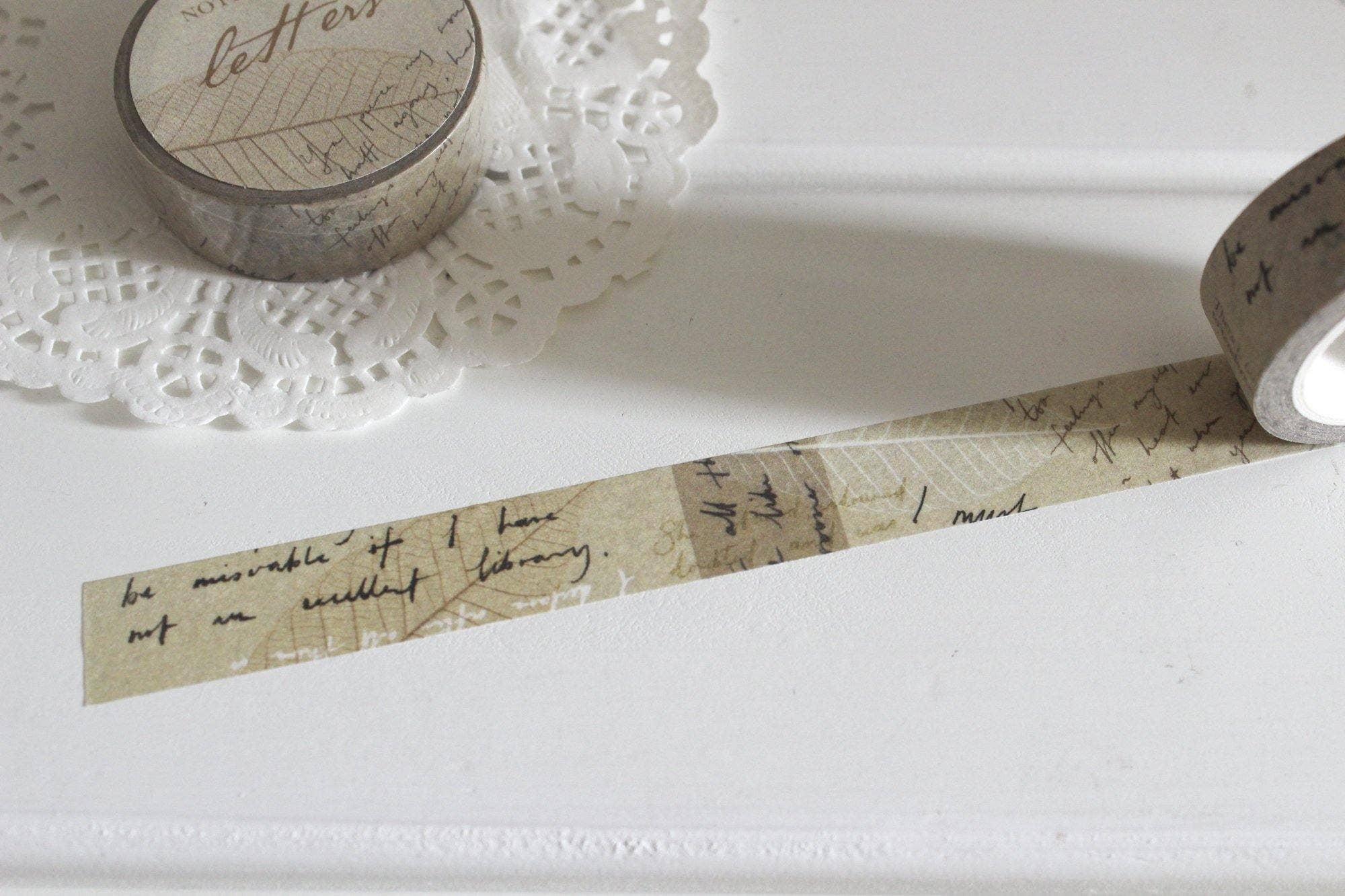 Letters Washi Tape, Note & Wish Washi-DutchMills