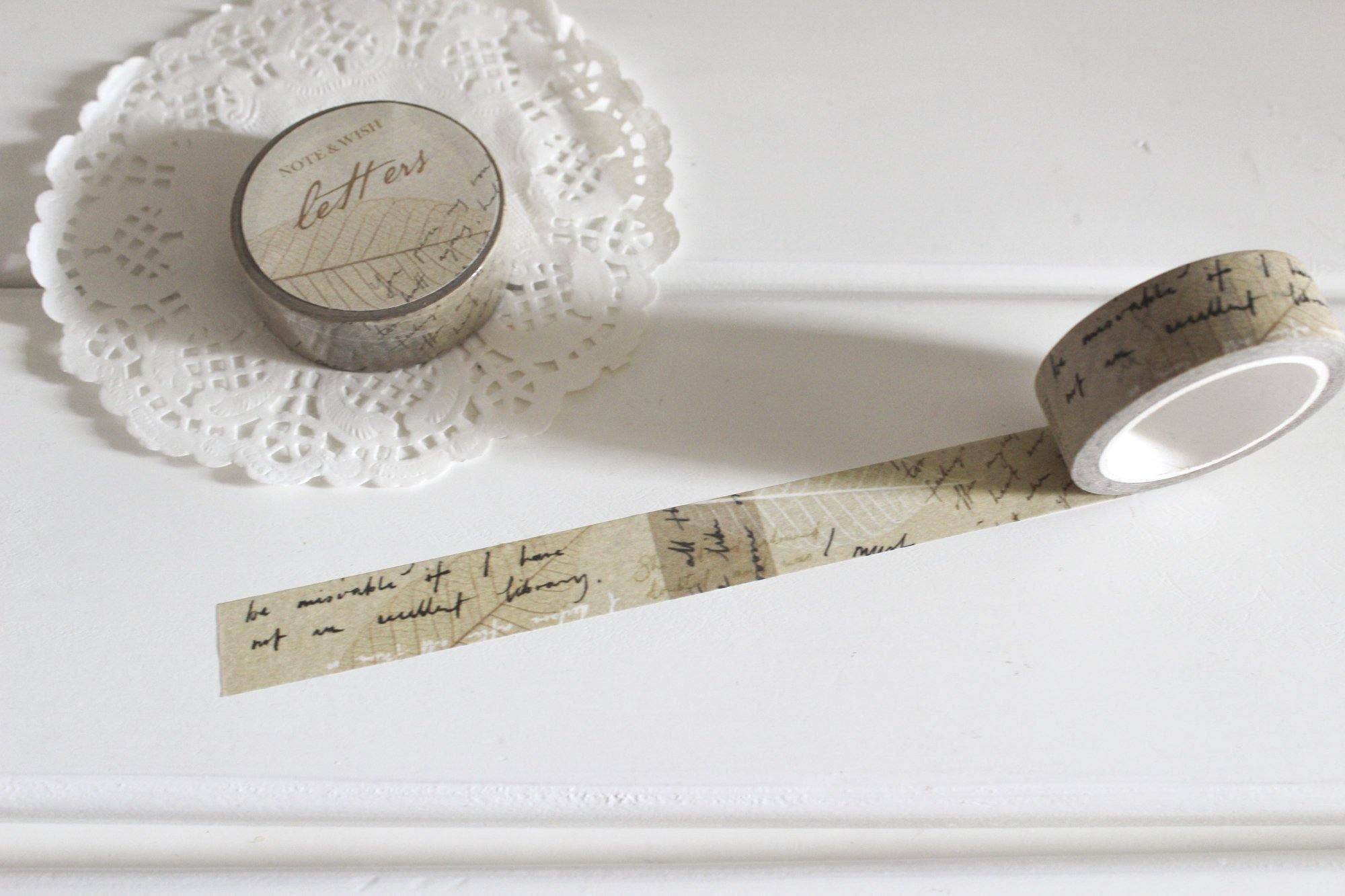 Letters Washi Tape, Note & Wish Washi-DutchMills