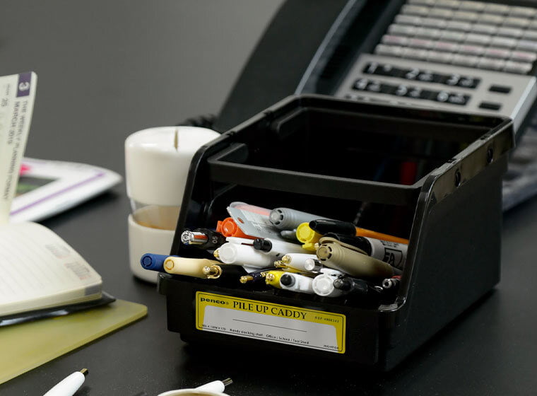 Penco - Pile-Up Caddy - Black-Pennenbakje-DutchMills