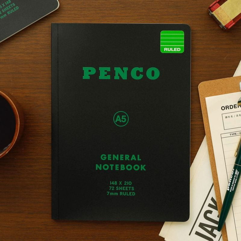 Penco - Soft PP Notebook A5 Ruled - Black-Notitieboek-DutchMills