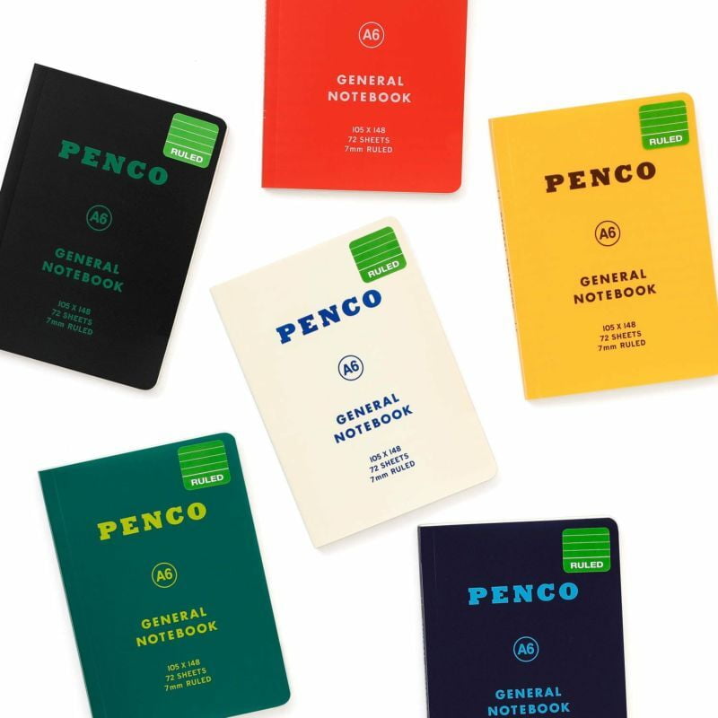 Penco - Soft PP Notebook A6 Ruled - Red-Notitieboek-DutchMills