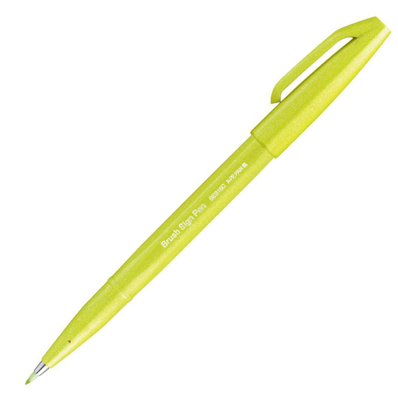 Pentel - Brush Sign Pen SES15C - K2X - Lime Green-Stift-DutchMills