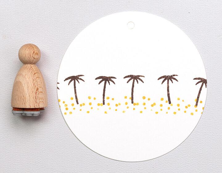 Perlenfischer - Stempel - Palmboom-Stempel-DutchMills