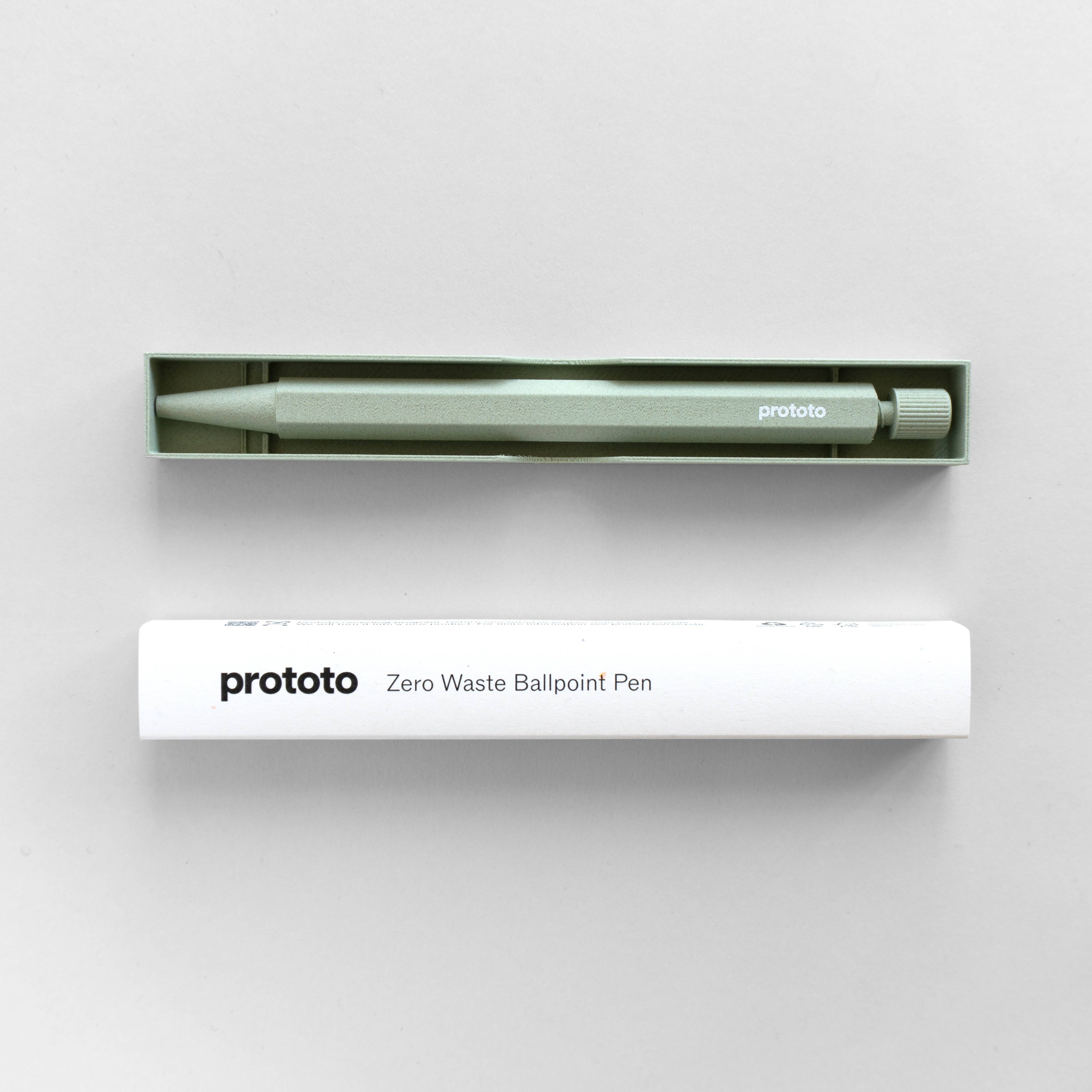 Prototo - Zero Waste ballpoint pen in Sage-Balpen-DutchMills