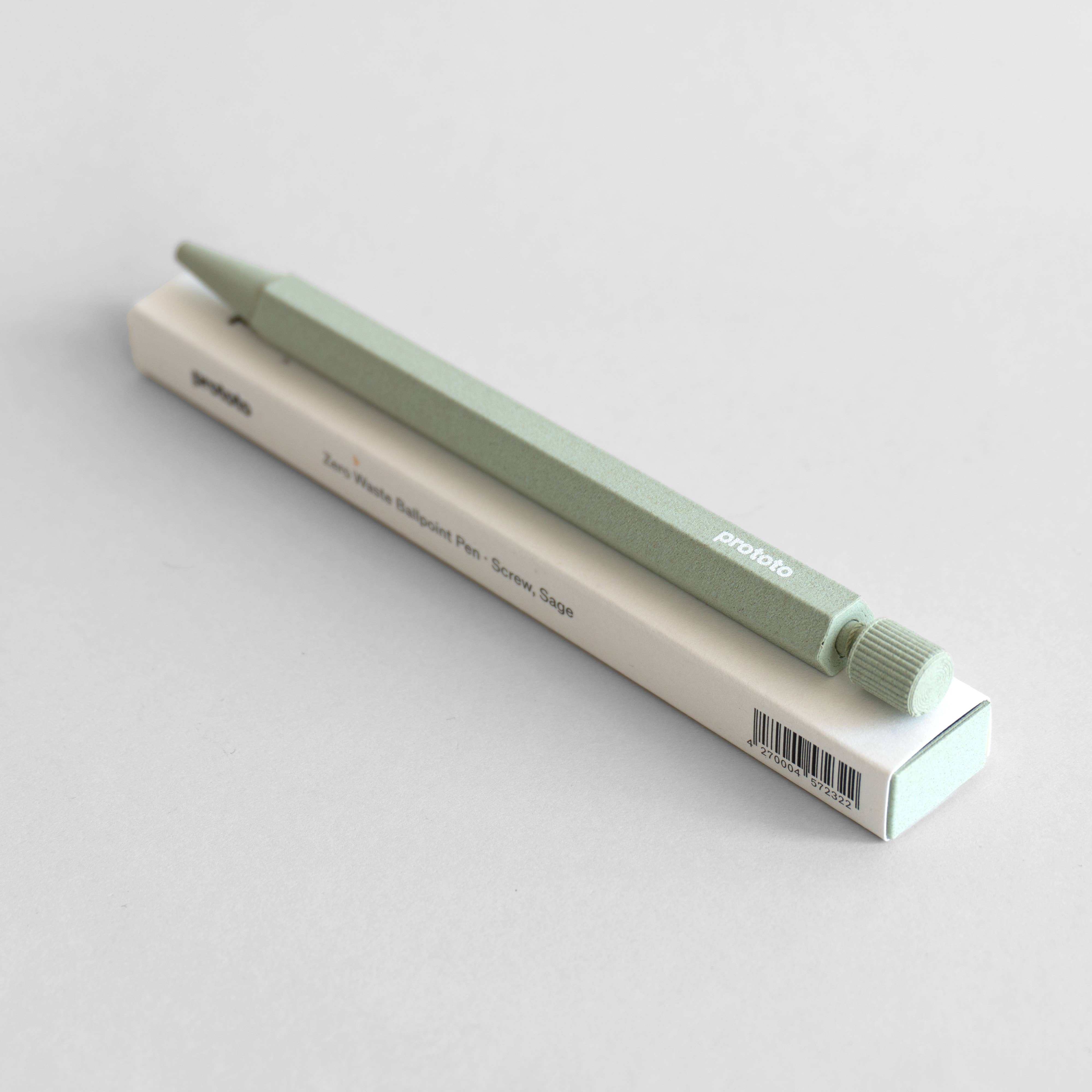 Prototo - Zero Waste ballpoint pen in Sage-Balpen-DutchMills