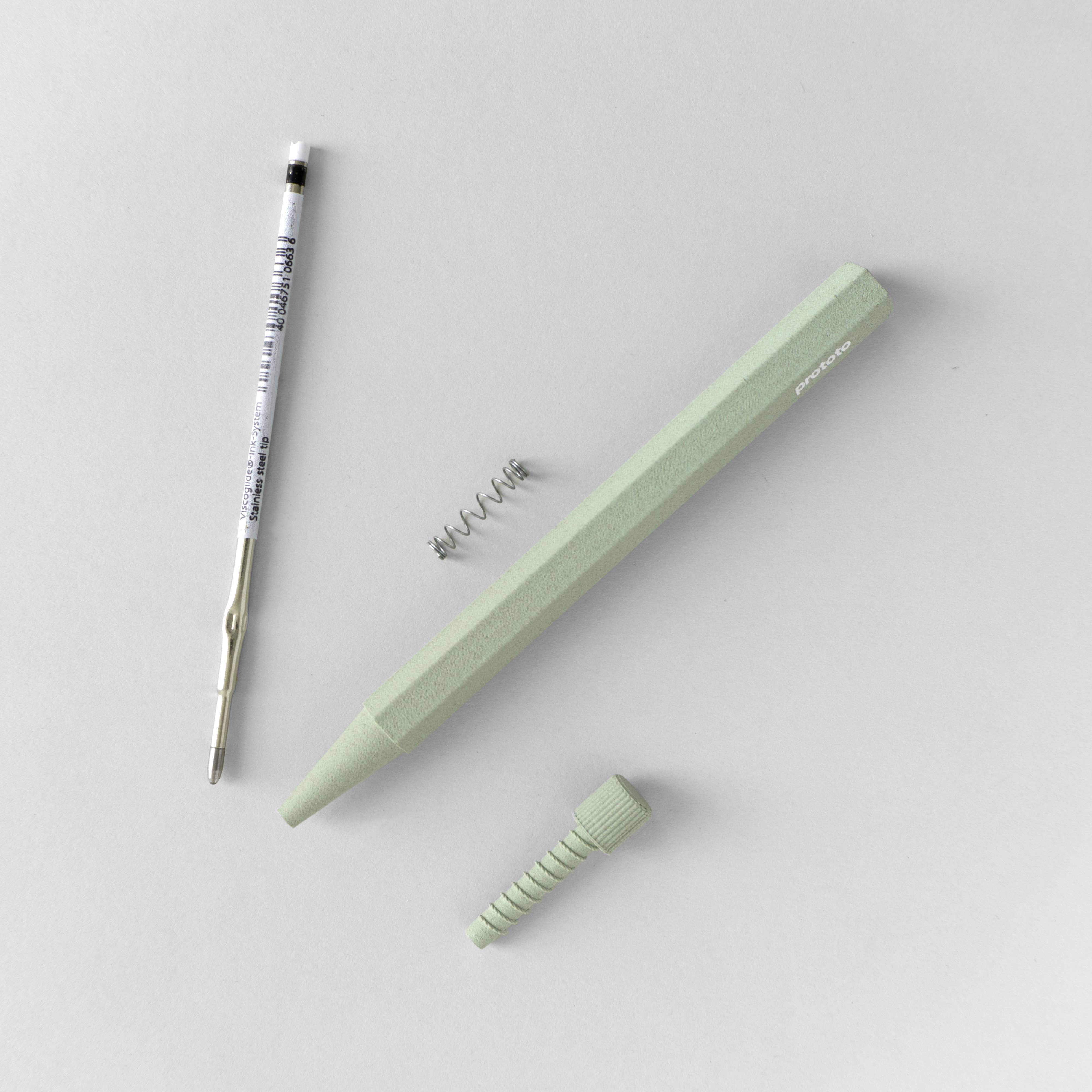 Prototo - Zero Waste ballpoint pen in Sage-Balpen-DutchMills