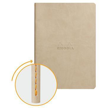 Rhodia - Notebook Softcover 64 pagina's - Lijntjes - Beige-DutchMills