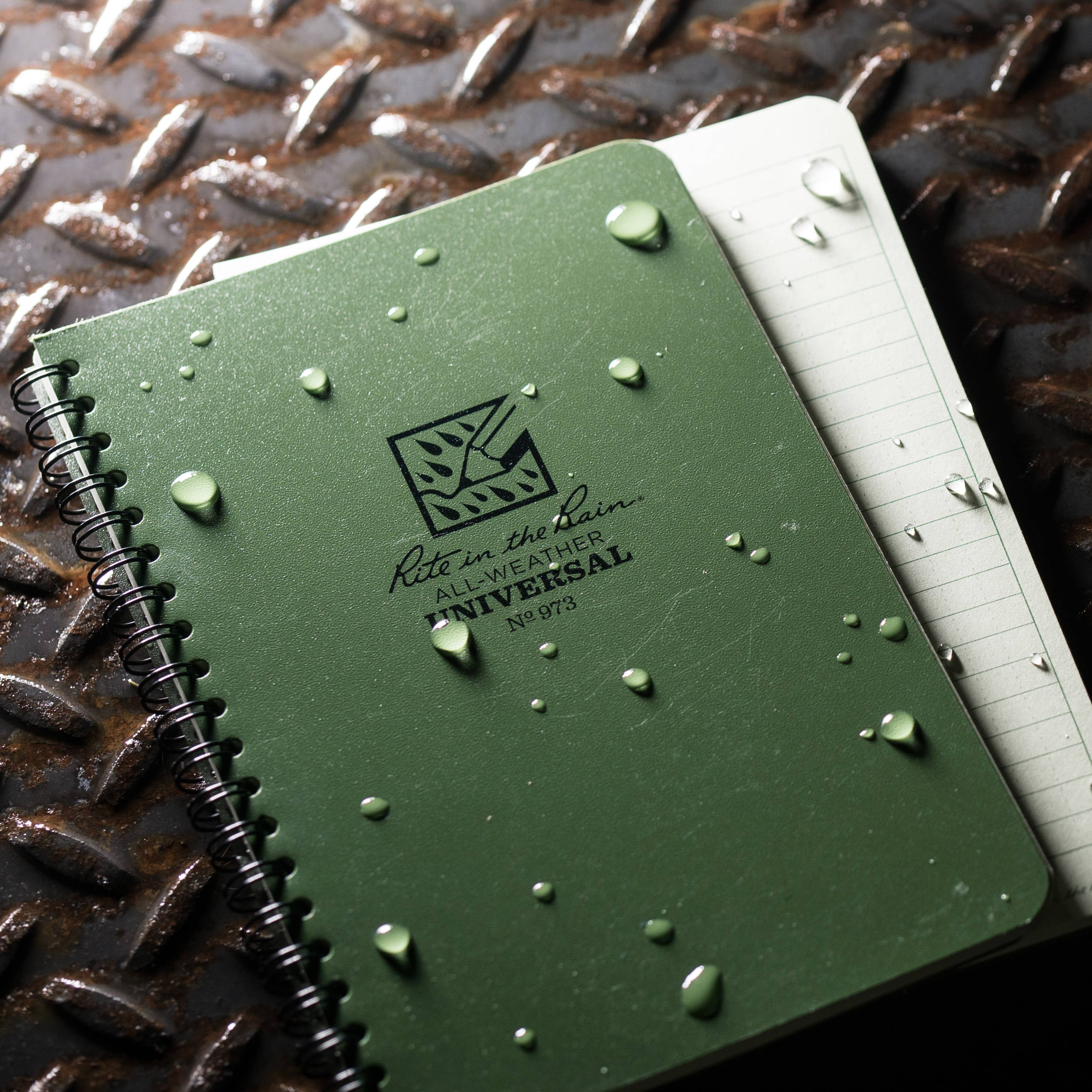 Rite in the Rain 4.625" x 7" Side Spiral Notebook, Green-DutchMills