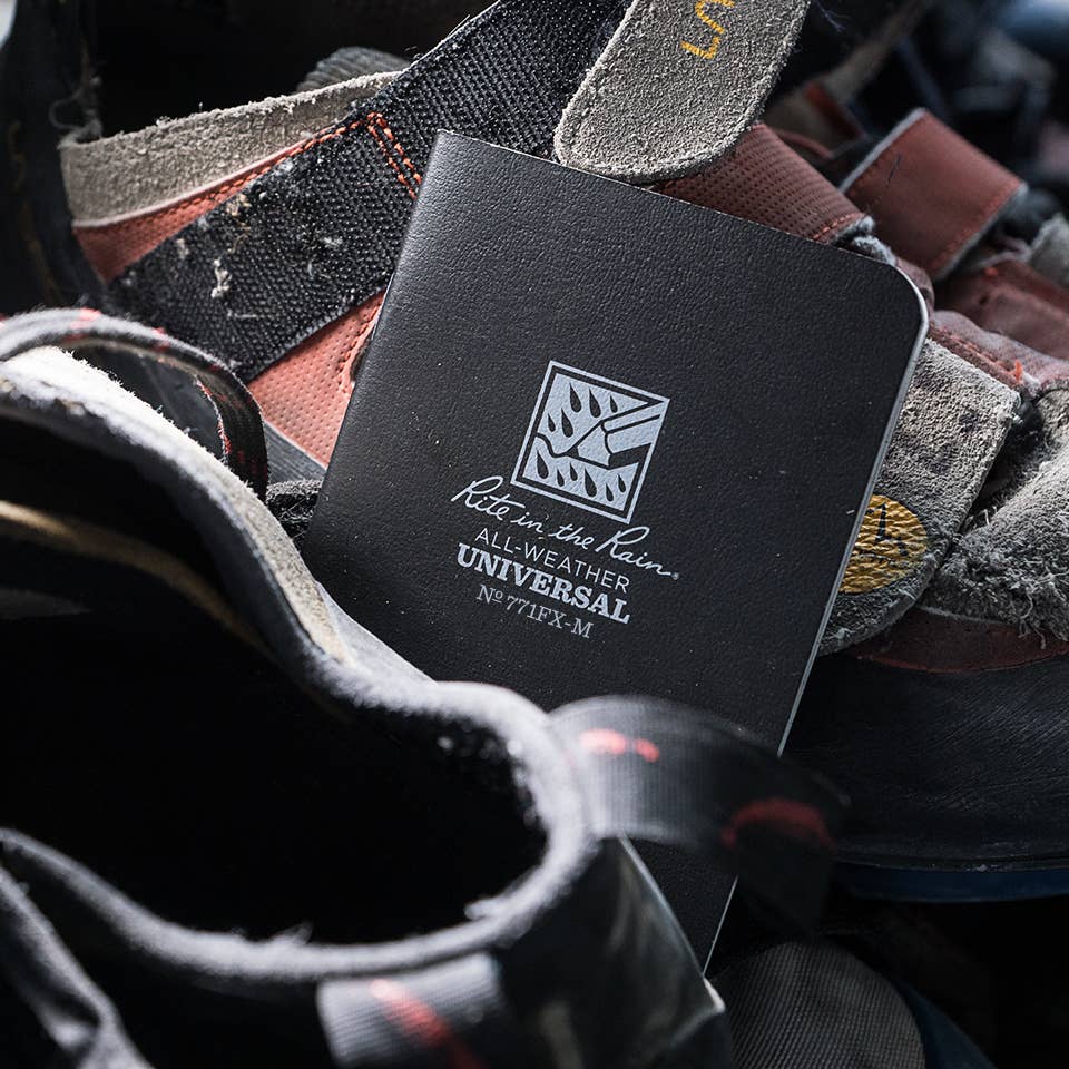 Rite in the Rain Notebook, 3.25" x 4.625" Black Cover 3 PK-DutchMills