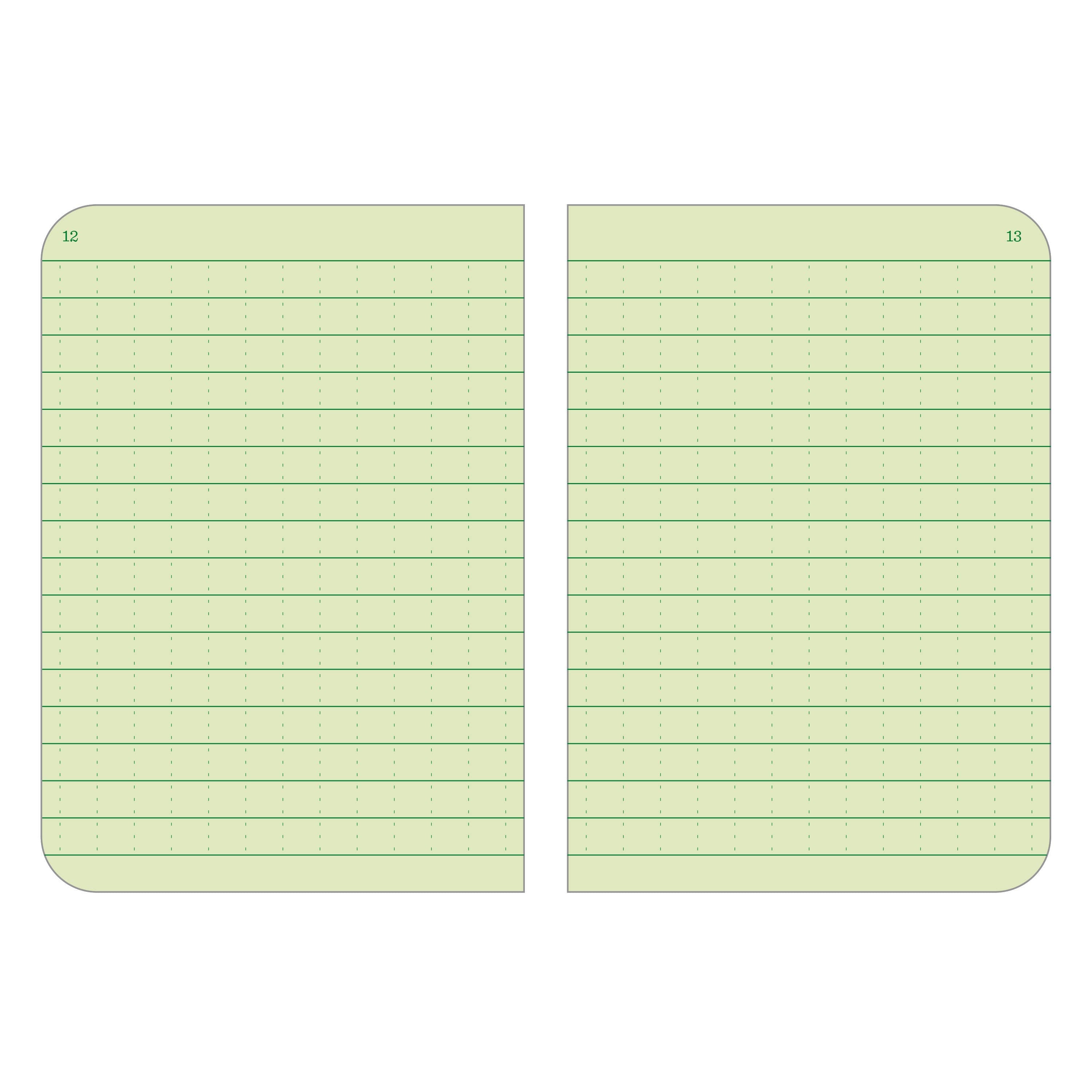 Rite in the Rain Notebook, 3.25" x 4.625" Green Cover 3 PK-DutchMills