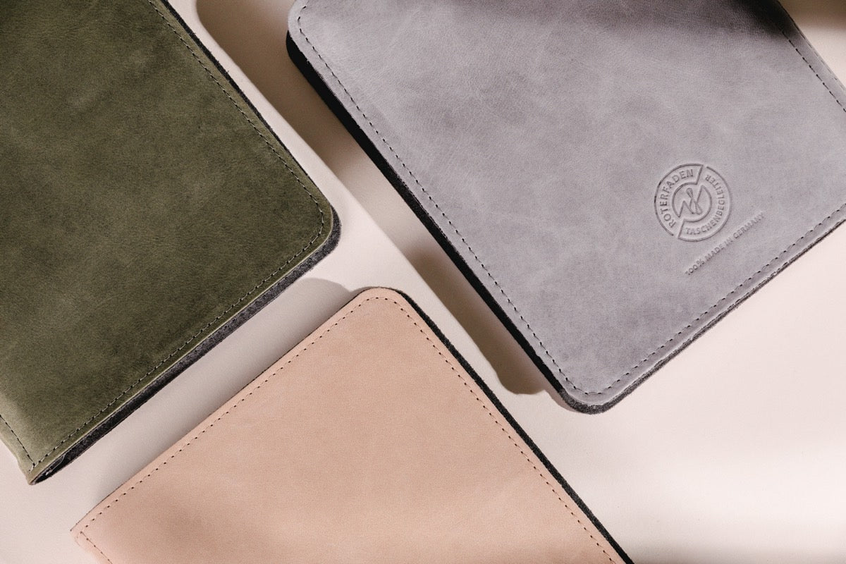 Roterfaden - Taschenbegleiter - Leather Light Brown SO-20 - B6-DutchMills