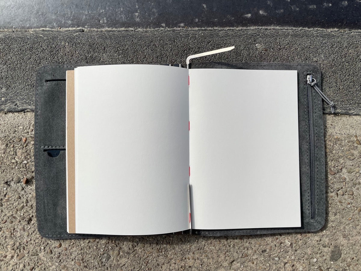 Roterfaden - Taschenbegleiter - Leather Light Brown SO-20 - B6-DutchMills