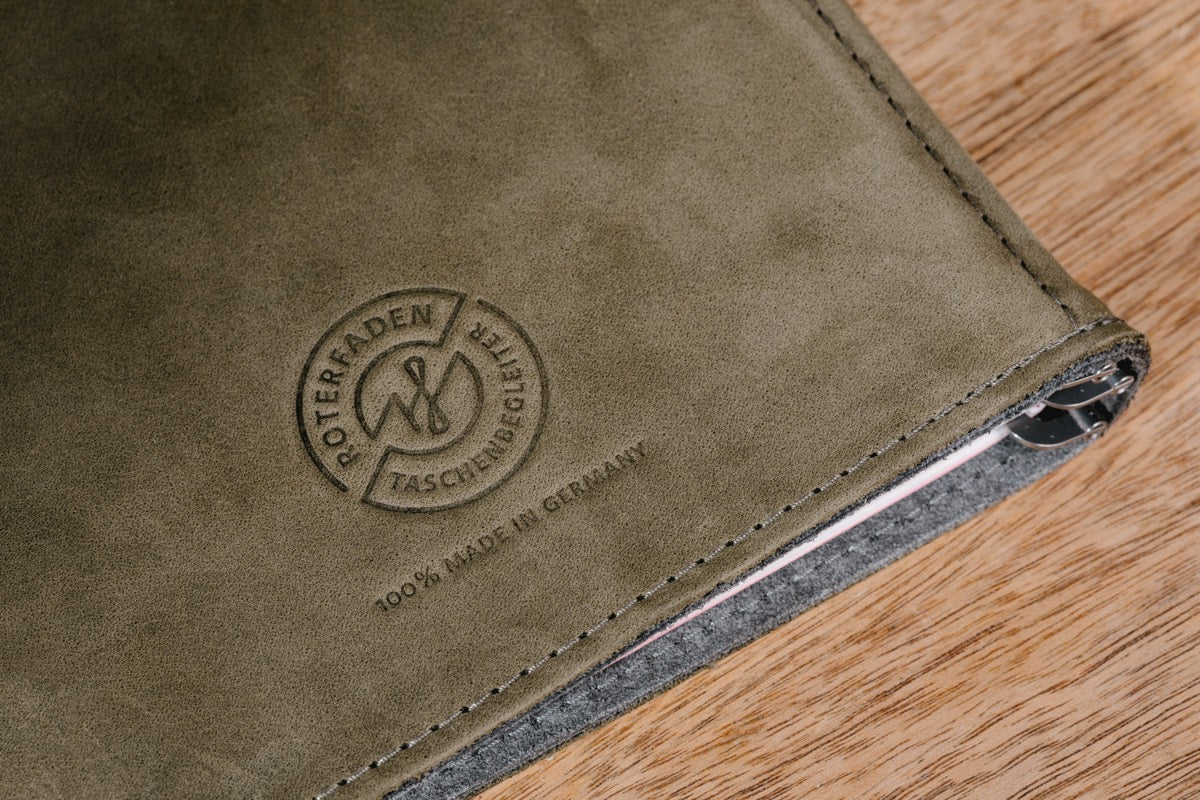 Roterfaden - Taschenbegleiter - Leather Light Brown SO-20 - B6-DutchMills