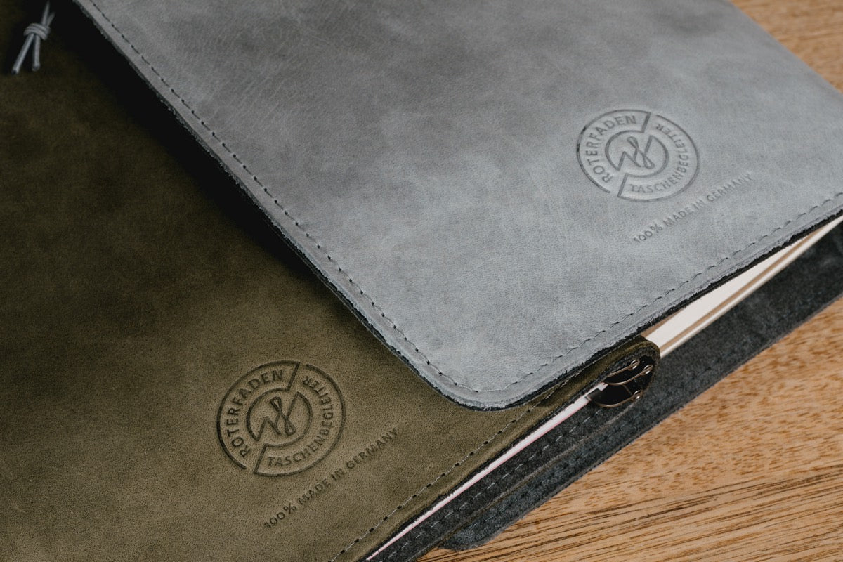 Roterfaden - Taschenbegleiter - Leather Light Brown SO-20 - B6-DutchMills