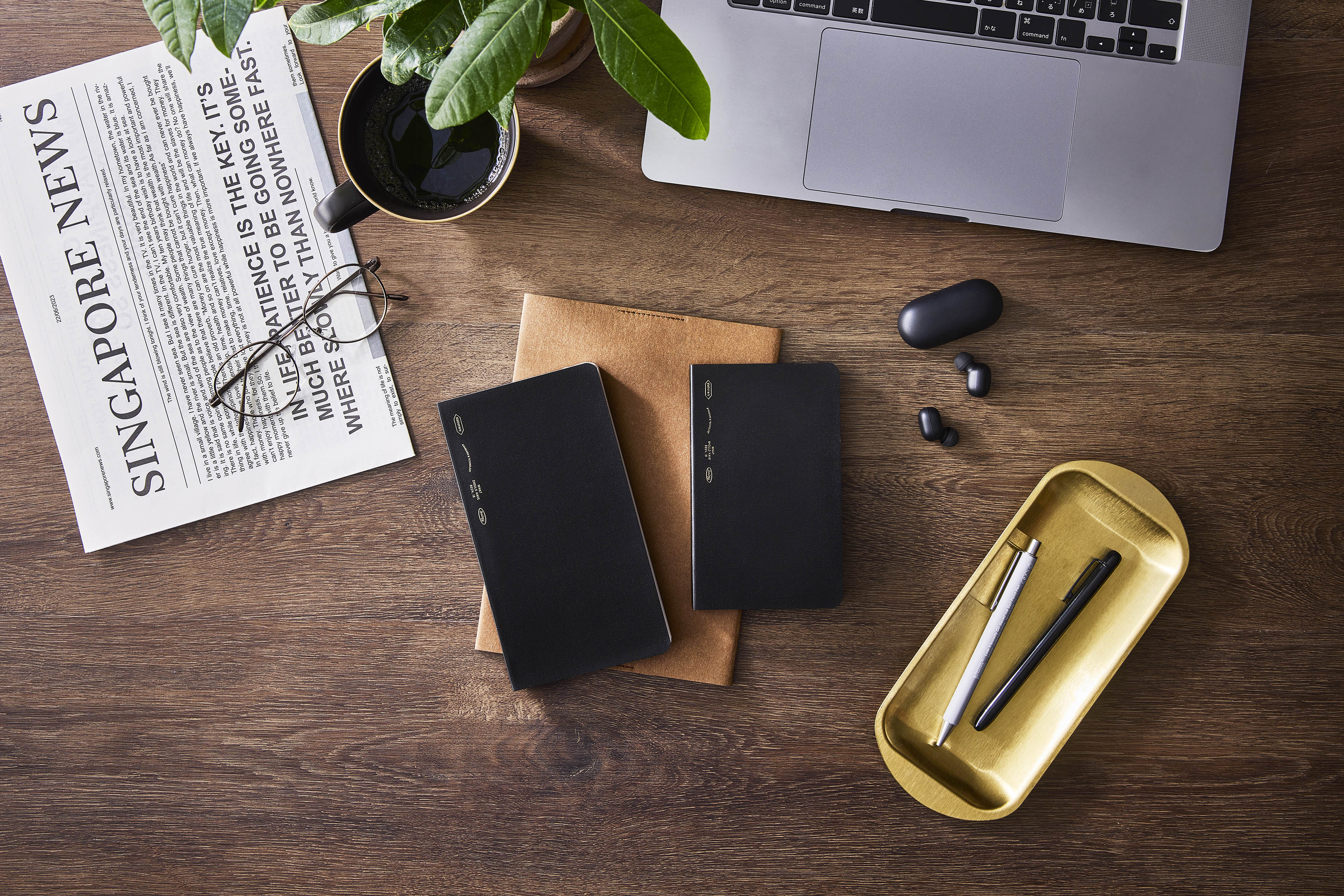 Stalogy - 1/2 Year Notebook - B6 Slim Grid Black-Notitieboek-DutchMills