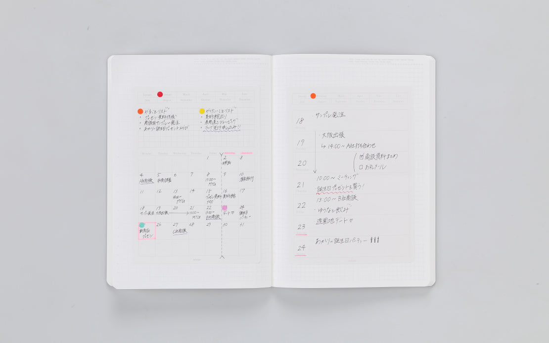 Stalogy - Removable Calendar Seal - Weekly - M-Sticky Notes-DutchMills