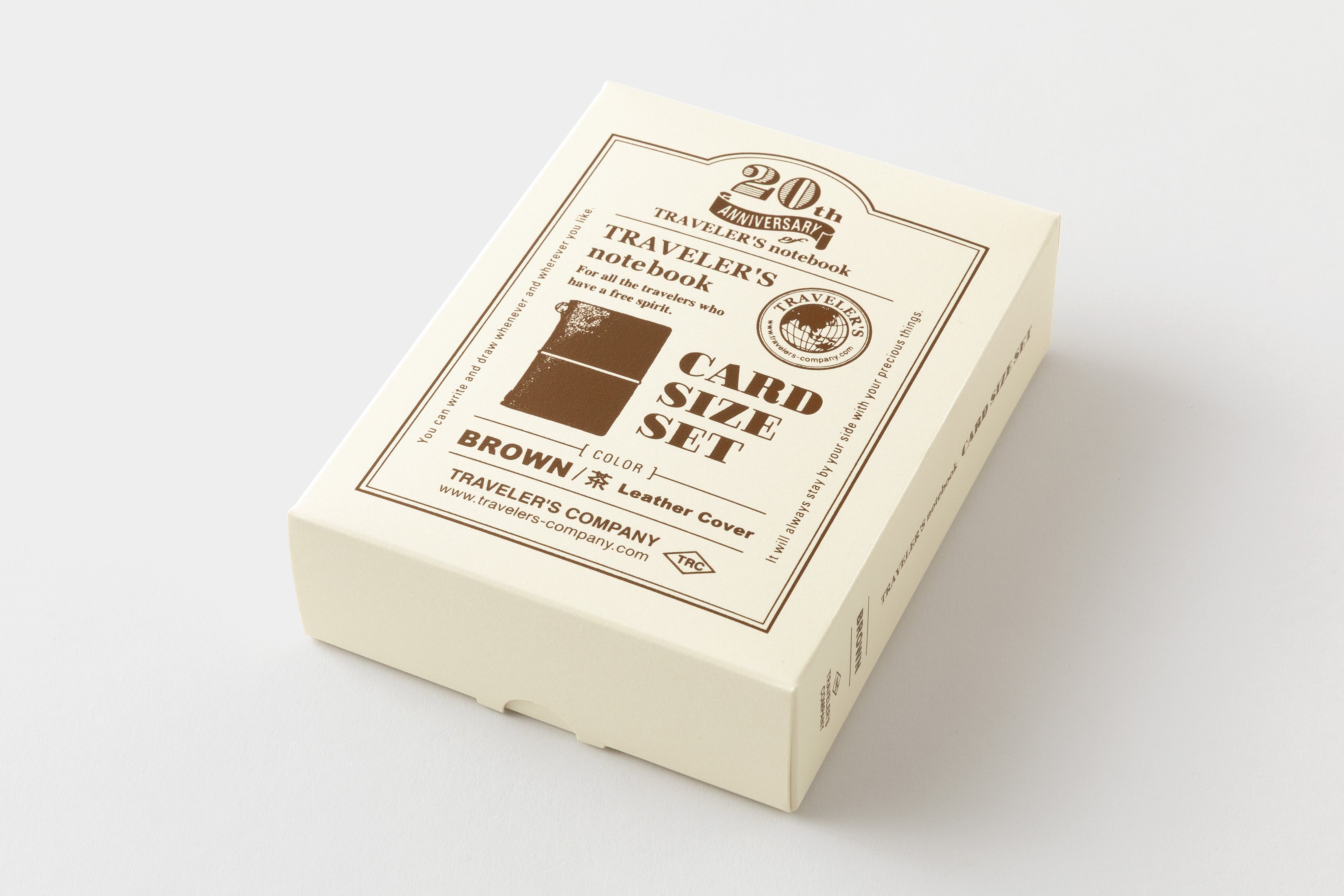 TRAVELER'S notebook - Card Size Set - Brown (20th Anniversary)-Notitieboek-DutchMills