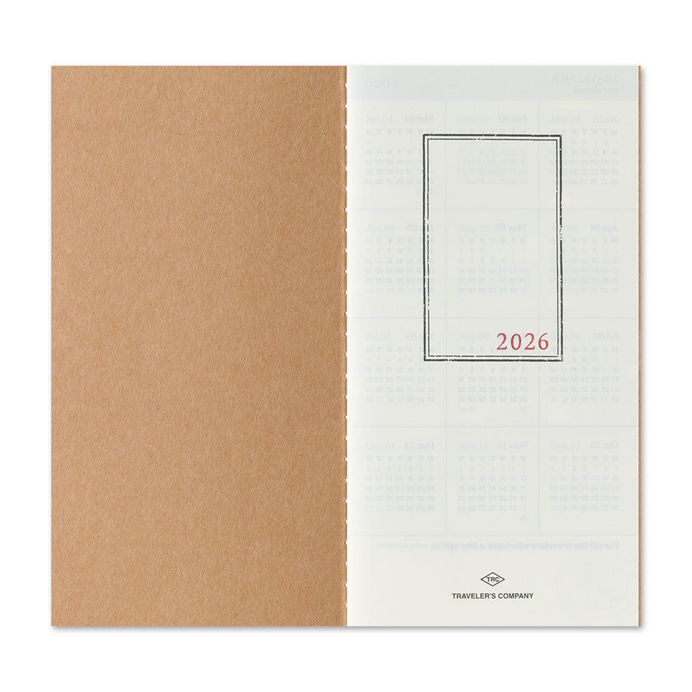 TRAVELER'S notebook - Diary 2026 Monthly Refill-Agenda-DutchMills