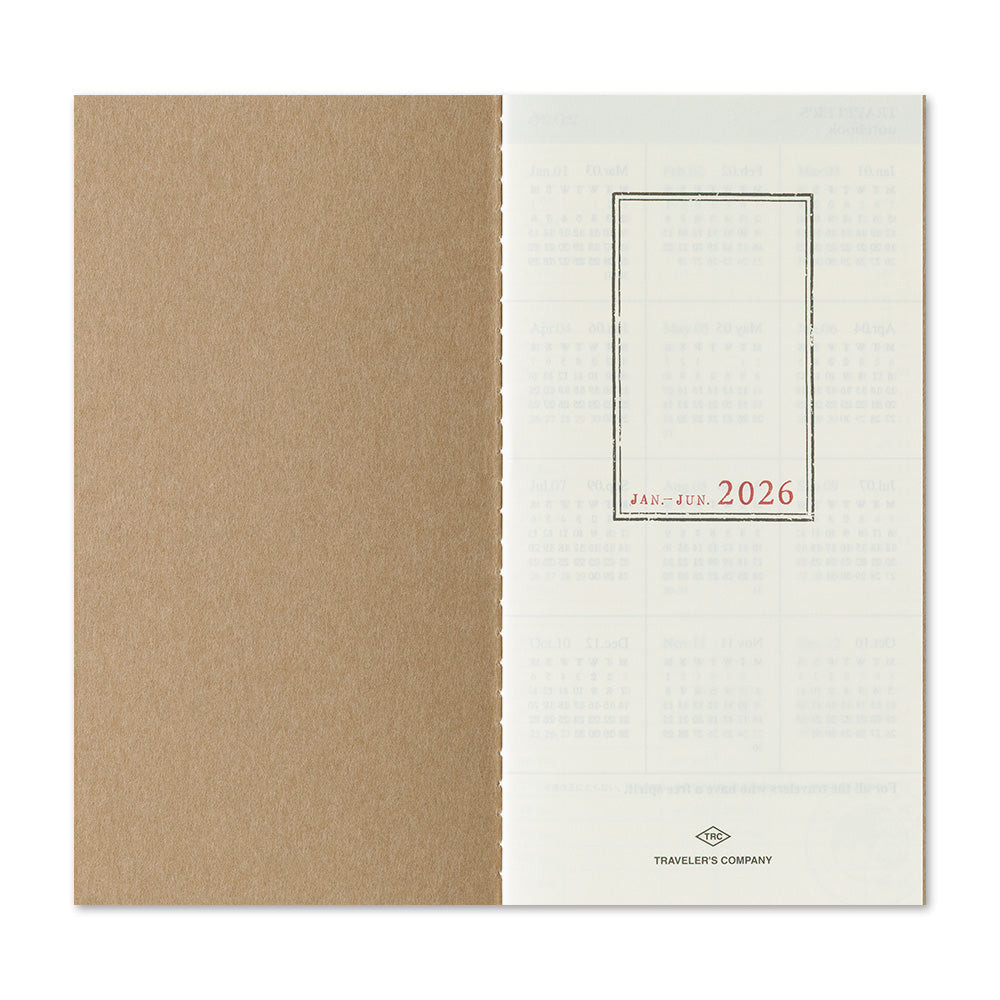 TRAVELER'S notebook - Diary 2026 Weekly + Memo Refill-Agenda-DutchMills