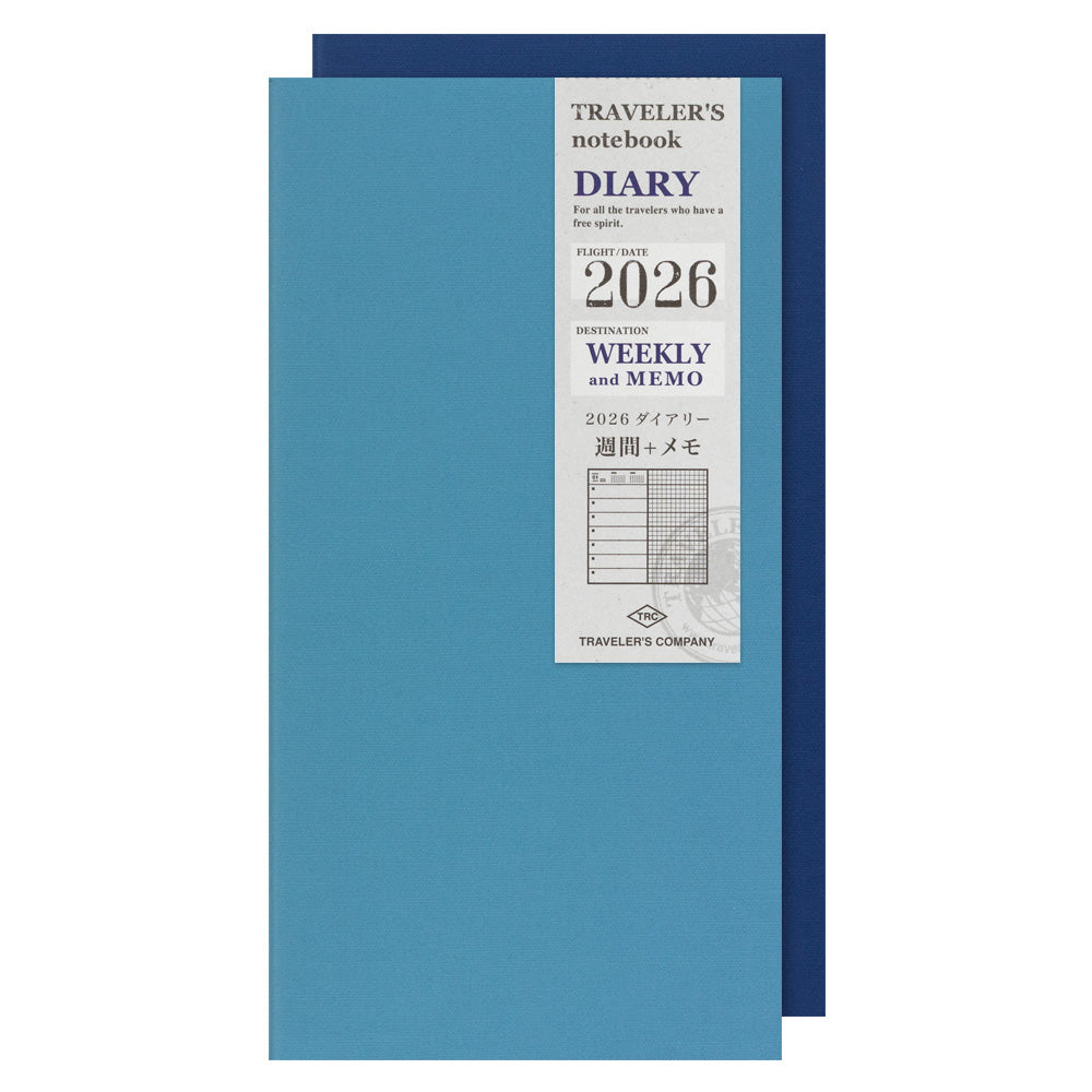 TRAVELER'S notebook - Diary 2026 Weekly + Memo Refill-Agenda-DutchMills